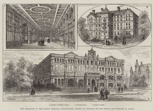 Nuovi Edifici del London Hospital, Whitechapel, inaugurati sabato dal Principe e dalla Principessa di Galles da Frank Watkins