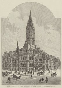 Nuovo municipio e edifici municipali, Middlesbrough da Frank Watkins