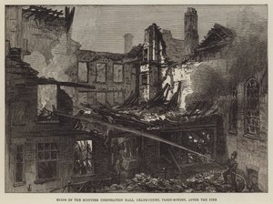 Rovine della Scottish Corporation Hall, Crane-Court, Fleet-Street, dopo l
