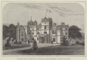 La visita della Regina al Galles del Nord, Pale Mansion House, Llandderfel, occupata dalla Regina da Frank Watkins