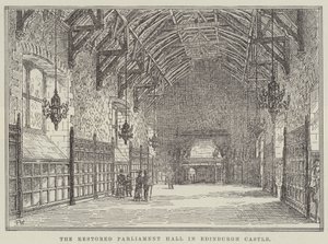 La sala del Parlamento restaurata nel Castello di Edimburgo da Frank Watkins