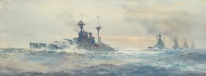 H.M.S. Queen Elizabeth Battle Squadron da Frank Watson Wood