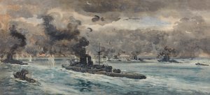 La Battaglia dello Jutland da Frank Watson Wood