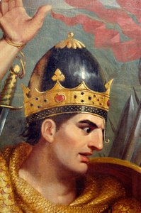 (dettaglio) La battaglia di Hastings da Frank William Wilkin