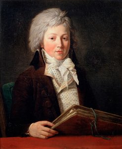 Ritratto di un giovane che tiene una cartella con disegni, 1791