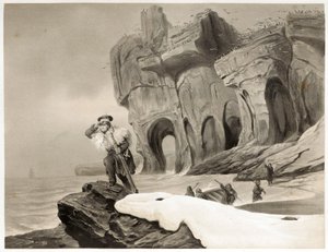 Isola degli Orsi da Viaggi in Scandinavia, in Lapponia, alle Svalbard e alle Fær Øer, pub. 1852 da François Auguste Biard