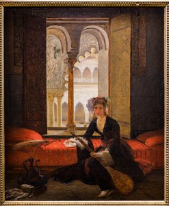 Sultana in un interno (olio su tela)