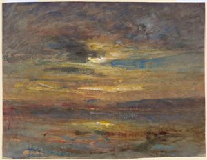 Tramonto su uno stagno