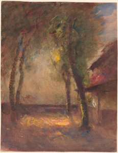 La terrazza della casa Ravier a Morestel da François Auguste Ravier