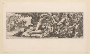 Trionfo di Galatea con Ercole e figure allegoriche sulla riva