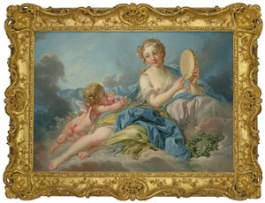 Boucher e studio - La Musa Erato da François Boucher