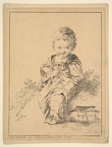 Bambino con bastone, XVIII secolo da François Boucher