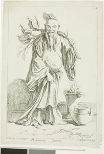 Botanico cinese, da Recueil de diverses figures chinoise du cabinet de François Boucher