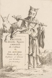 Collezione di figure cinesi diverse, 1738-45 da François Boucher