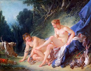 Diana che esce dal bagno, 1742 da François Boucher