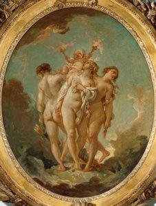 Le tre Grazie con Amore da François Boucher