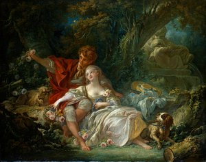 Tedesco: Pastore e pastorella pastorale da François Boucher