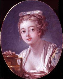 Testa di una ragazza, o La lattaia da François Boucher