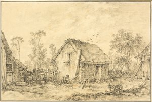 Paesaggio con Casetta Rustica da François Boucher