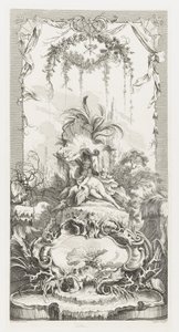 Leda in Nouveaux Morceaux pour des paravents (Nuovi Concetti per Schermi) da François Boucher