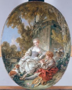 Il suonatore di flageolet da François Boucher