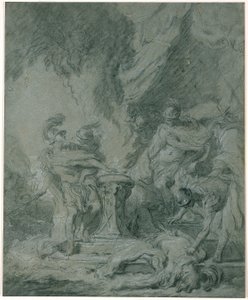 Muzio Scevola mette la mano nel fuoco da François Boucher