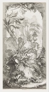 Rocaille [Design rococò], in Nouveaux Morceaux pour des Paravents [Nuovi concetti per i paraventi]. da François Boucher