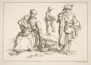 Foglio di schizzi da François Boucher