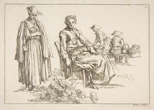 Foglio di schizzi, 1753 da François Boucher