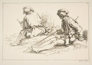 Foglio di schizzi, 1753 da François Boucher