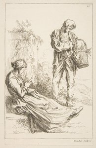 Foglio di schizzi da François Boucher