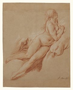 Studio di un nudo reclinato