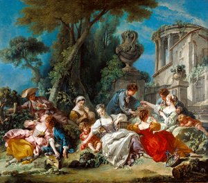 Gli acchiappa-uccelli da François Boucher