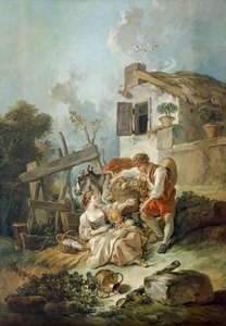 Lo scambio di prodotti, 1768 da François Boucher