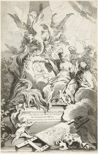 Le grazie sulla tomba di Watteau da François Boucher