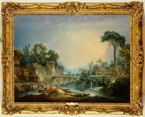Il Ponte Rustico, c.1756 da François Boucher