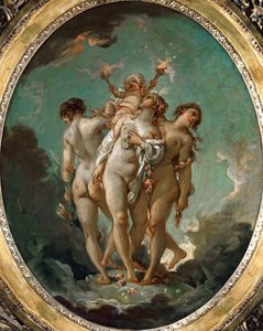 Le tre Grazie che tengono Cupido da François Boucher