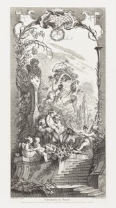 Triomphe de Priape [Trionfo di Priapo] in Nouveaux Morceaux pour des Paravents [Nuovi concetti per gli schermi]. da François Boucher