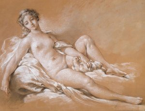 Venere con colomba da François Boucher