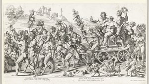 Trionfo di Bacco, parte destra