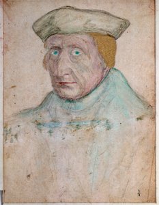 Ritratto di Guillaume Budé (Budée) (Budaeus) (1467-1540), Maestro della Libreria Reale di Francesco I a Fontainebleau Disegno di François Clouet (1475/1485-1540). 1535. Museo Condé, Chantilly da François Clouet