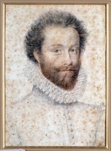 Ritratto di sconosciuto forse Luigi I, Principe di Condé da François Clouet
