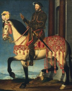 Ritratto equestre di Francesco I, Re di Francia da François Clouet