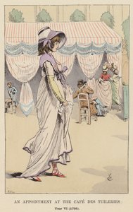 Un appuntamento al Café des Tuileries, Anno VI, 1798 da François Courboin