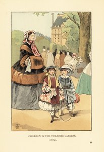 Bambini nei Giardini delle Tuileries nel 1859