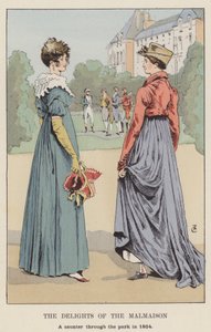 I piaceri della Malmaison, una passeggiata nel parco nel 1804 da François Courboin