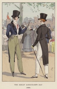 Il grande giorno di Longchamps, 1820 da François Courboin
