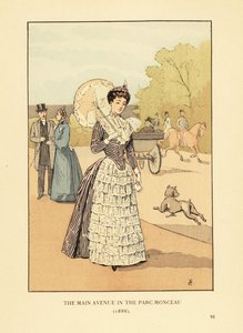 Il viale principale nel Parc Monceau