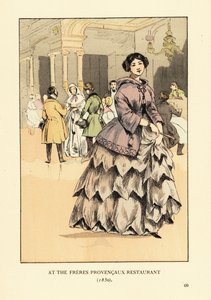 Donna al Ristorante Freres Provencaux, Parigi da François Courboin