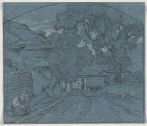 Paesaggio con Due Monaci